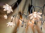 Harco loor design lamp Crystal White 12 handgemaakte bloemen, Huis en Inrichting, Lampen | Hanglampen, Ophalen, Zo goed als nieuw
