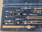 E.O.Richter en Co Präcision etui met tekengereedschap/passer, Antiek en Kunst, Ophalen of Verzenden