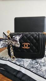 Zwart CC Tasje + Hanger & Sjaal - Nieuw!, Ophalen of Verzenden, Nieuw, Zwart, Schoudertasje