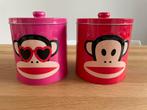 Paul Frank Julius blikken roze en rood 2 stuks blik, Verzamelen, Ophalen of Verzenden, Zo goed als nieuw, Overige, Overige merken