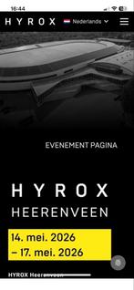 Hyrox Heerenveen Double Men Sunday (charity), Tickets en Kaartjes, Eén persoon