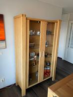 Massief eiken buffetkast, zie foto's, Ophalen, Glas, 100 tot 150 cm, Modern