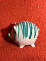 Gmundner Keramik Spaarvarken – Green Flamed Design, Keramiek, Ophalen of Verzenden, Zo goed als nieuw, /