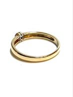 14k gouden ring met een diamant, Sieraden, Tassen en Uiterlijk, Ringen, Goud, Goud, Met edelsteen, 17 tot 18