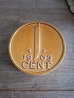 Vintage Spaarpot 1 Cent 1965 Keramiek, Verzamelen, Spaarpotten, Ophalen of Verzenden