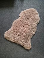 Echt schapenvacht kleed decoratief zo goed als nieuw, 100 tot 150 cm, Bruin, Overige vormen, 50 tot 100 cm