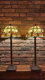 Twee Tiffany stijl lampen, Ophalen, 50 tot 75 cm, Zo goed als nieuw, Tiffany