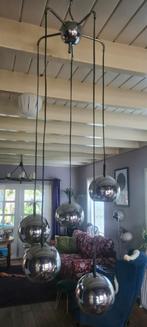 Cascade hang lamp 5 bollen jaren 70 space age., Ophalen of Verzenden, Gebruikt