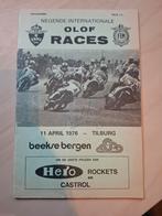Programmaboekje Olof Races 1976 gesigneerd, Ophalen of Verzenden, Motoren