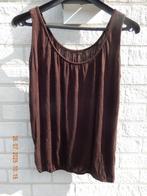 Tank Top - Singlet - mouwloze top 48/50 Donker Bruin, Ophalen of Verzenden, Zo goed als nieuw, Bruin, Shirt of Top