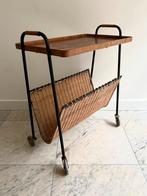 Superleuke Vintage, retro bijzettafel, lectuurbak, jaren 60, Ophalen, Gebruikt