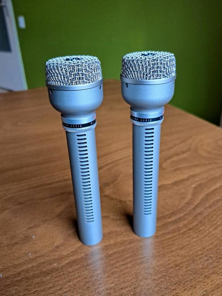 2  Warm Audio WA-19 studio microfoons + alle toebehoren, Muziek en Instrumenten, Microfoons, Zo goed als nieuw, Studiomicrofoon