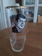 Vintage JFK John F. Kennnedy. Glass. Memorial President USA, Overige typen, Ophalen of Verzenden