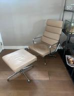 vitra eames geïnspireerde leren stoel, Huis en Inrichting, Ophalen, Zo goed als nieuw
