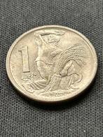 1 Kroon 1946 Tsjecho-Slowakije, Postzegels en Munten, Munten | Europa | Niet-Euromunten, Verzenden, Overige landen, Losse munt