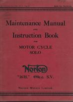 Norton 16 H manual maintenance handleiding (6158z) motor, Ophalen of Verzenden, Overige merken