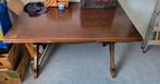 Massief eiken tafel, uitrekbaar, Huis en Inrichting, Tafels | Eettafels, Ophalen, Gebruikt, Eikenhout, 50 tot 100 cm