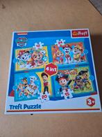 Paw Patrol Trefl Puzzel 4 in 1, Ophalen, Meer dan 50 stukjes, Zo goed als nieuw, 2 tot 4 jaar