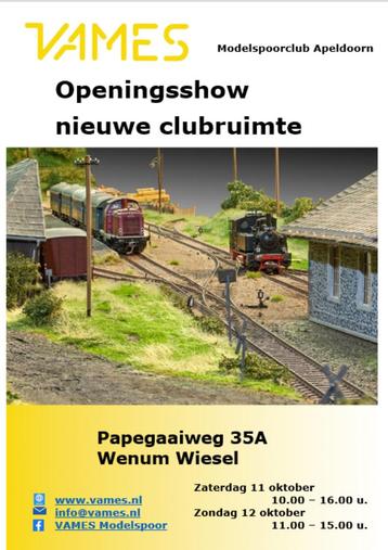 Openingsshow Modelspoorclub VAMES Apeldoorn 11 en 12 okt   e beschikbaar voor biedingen