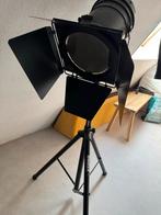 Industriële Studiolamp met Statief, Huis en Inrichting, Lampen | Vloerlampen, Ophalen, Gebruikt