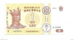 moldova 1 leu 2010 8 unc, Postzegels en Munten, Bankbiljetten | Europa | Niet-Eurobiljetten, Verzenden, Overige landen, Los biljet