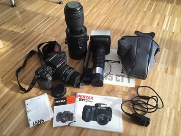 Pentax SFX-n spiegelreflex analoog 28-80 70-200, flitser etc beschikbaar voor biedingen