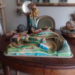 Vintage plastic treinbaan met treintjes Technofix., Antiek en Kunst, Antiek | Speelgoed, Ophalen of Verzenden
