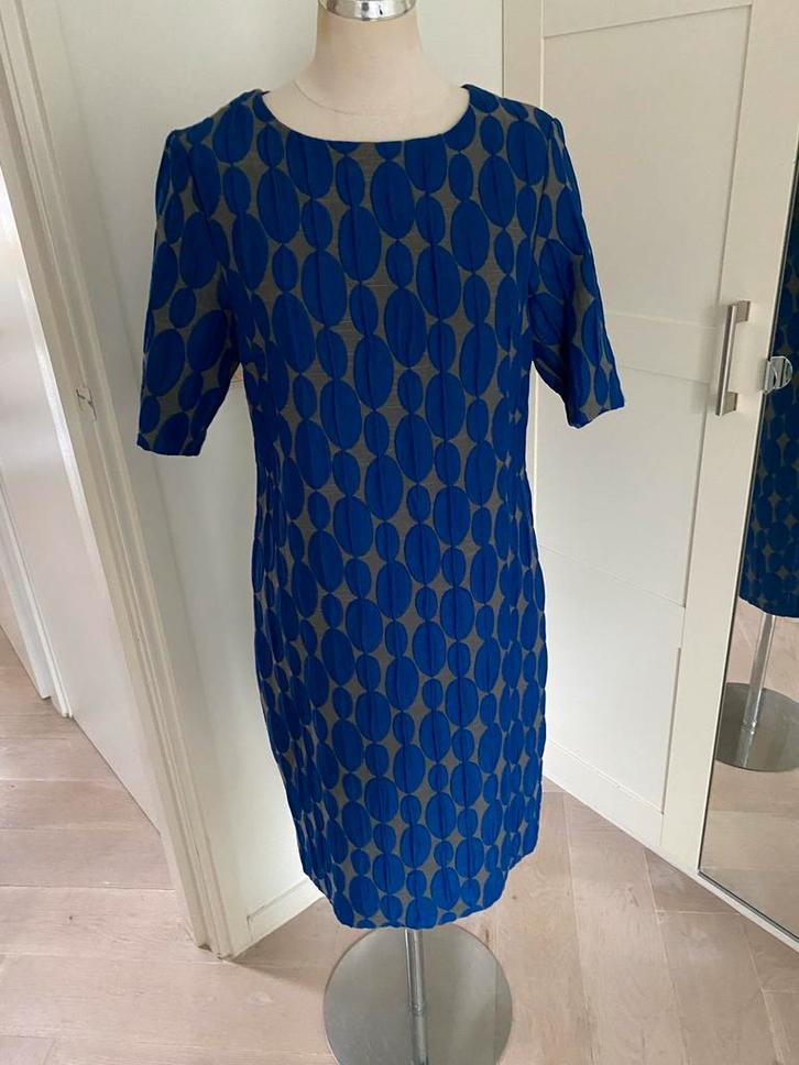 Kyra & Ko Blauwe Jurk Maat 40, Kleding | Dames, Jurken, Zo goed als nieuw, Maat 38/40 (M), Blauw, Knielengte, Ophalen of Verzenden