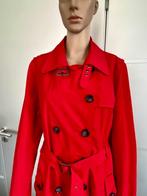 J448 Anna maat 38/40=M trenchcoat jas tussenjas rood coat, Kleding | Dames, Maat 38/40 (M), Anna, Ophalen of Verzenden, Zo goed als nieuw