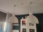 Twee mooie industriële hanglampen, Huis en Inrichting, Lampen | Hanglampen, Gebruikt, Ophalen of Verzenden, Metaal, Minder dan 50 cm