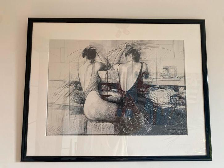 Print Steven Scheffer- Danseressen, Ingelijst, Antiek en Kunst, Kunst | Tekeningen en Foto's, Ophalen