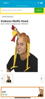 kalkoen / kip hoofd deksel leuk voor verkleden, Carnaval, Ophalen of Verzenden, Zo goed als nieuw, Accessoires