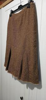 Rok tweed wol, Kleding | Dames, Maat 38/40 (M), Bruin, Ophalen of Verzenden, Zo goed als nieuw
