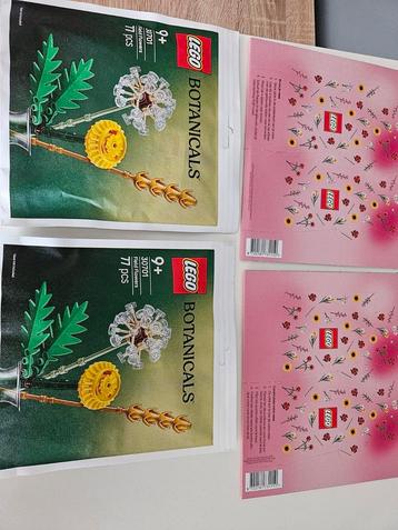2x LEGO 30701 Botanicals Field Flowers + Kartonnen Vaas beschikbaar voor biedingen