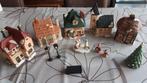 Porseleinen Kerstdorp met verlichting, Ophalen, Zo goed als nieuw