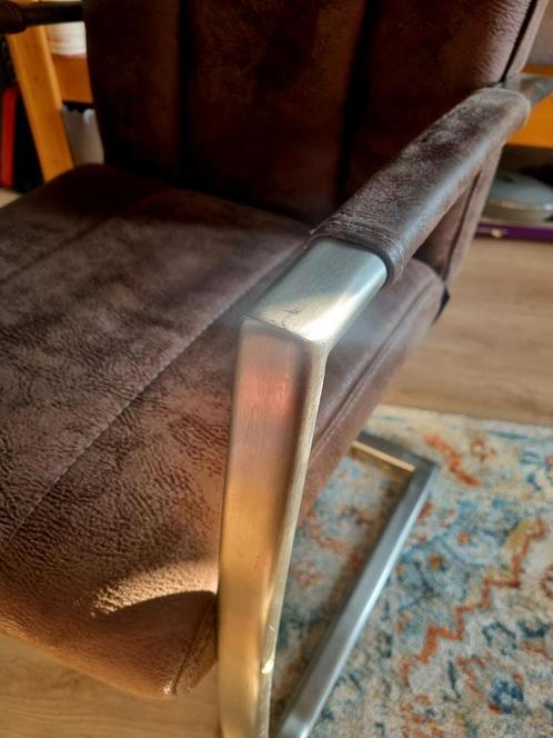2 x Design stoel. Eet / werkkamer, Huis en Inrichting, Stoelen, Gebruikt, Twee, Bruin, Ophalen