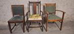 3 Mooie Eiken Stoelen - Restauratieproject, Huis en Inrichting, Stoelen, Ophalen, Hout, Gebruikt, Vintage Louis de 14e