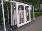 Pui kozijn met dubbele tuindeuren, Ophalen, Nieuw, Buitendeur, Hout