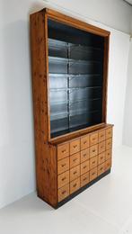 Vintage apothekerskast, Ophalen, 100 tot 150 cm, 200 cm of meer, 25 tot 50 cm