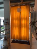 Overgordijnen beige zandkleur velours, Ophalen, 200 cm of meer, Beige, Zo goed als nieuw