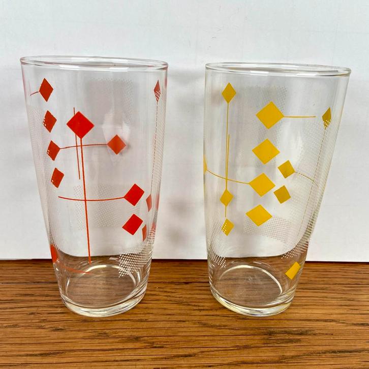 Vintage glazen, Verzamelen, Retro, Huis en Inrichting, Ophalen of Verzenden