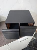 Zwart kastje met lades voor cds, Huis en Inrichting, Ophalen, Overige materialen, Gebruikt, 50 tot 100 cm