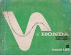 Honda CB550F-CB550F1 Parts list 2 1975, Ophalen of Verzenden, Honda