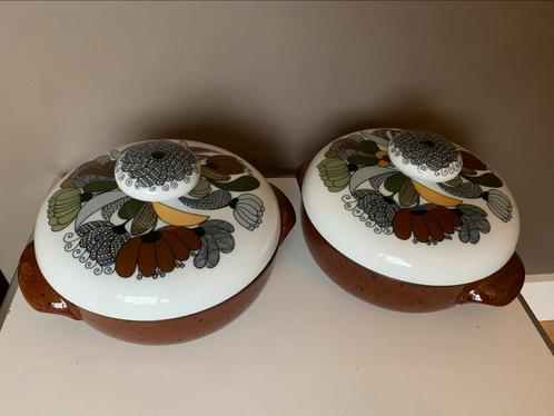 2 Vintage dekschalen van Thomas Porselein Kiruna Camargue, Huis en Inrichting, Keuken | Servies, Zo goed als nieuw, Schaal of Schalen