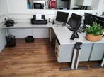 Hoek Bureau Groot 240x192 en 80 diep, Ophalen, In hoogte verstelbaar, Gebruikt, Bureau