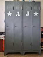 Stoere vintage lockerkast kledingkast kinderkamer, Kinderen en Baby's, Kinderkamer | Commodes en Kasten, Ophalen, 50 tot 70 cm