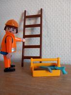 Playmobil werkman met ladder en gereedschap, Ophalen of Verzenden, Zo goed als nieuw, Complete set
