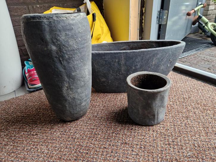 Brynxz bloempotten set - Nieuwprijs €250!, Tuin en Terras, Bloempotten, Zo goed als nieuw, Binnen, Balkon, 40 tot 70 cm, 25 tot 40 cm