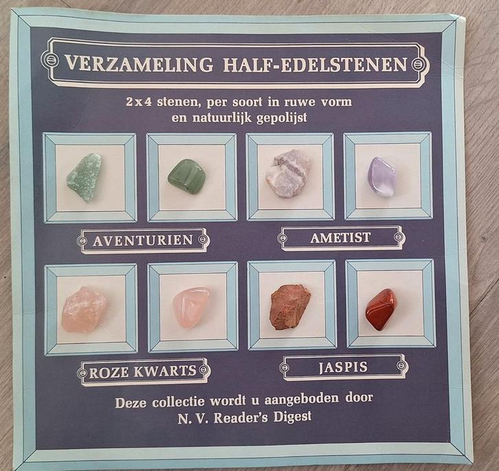 Halfedelstenen Verzameling, Verzamelen, Mineralen en Fossielen, Ophalen of Verzenden