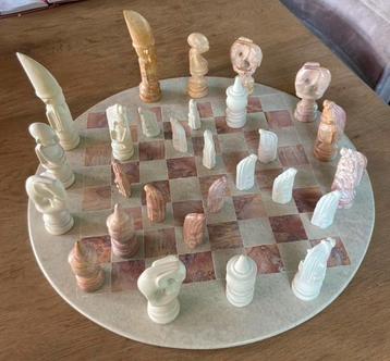 Speksteen Schaakspel - Afrikaans beschikbaar voor biedingen